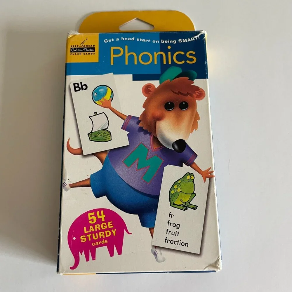 Phonics: Flash Cards (Pack of 54) Golden Books Step Ahead